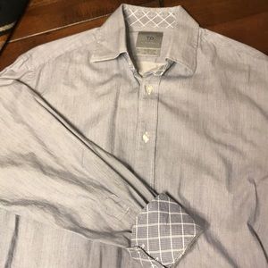 Thomas Dean blue sports shirt 15R